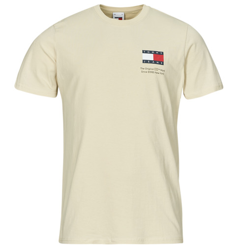 T-shirt uomo Tommy Jeans  TJM SLIM ESSENTIAL FLAG TEE EXT  Beige Tommy Jeans 8720645971627