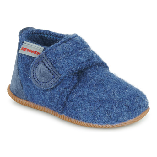 Pantofole bambini ragazza Giesswein  OBERSTAUFEN  Blu Giesswein