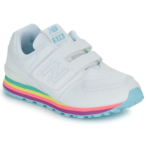 Scarpe bambini ragazza New Balance  574  Bianco New Balance 197966102524