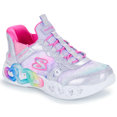 Scarpe bambini ragazza Skechers  INFINITE HEART LIGHTS  Argento Skechers 197627172941