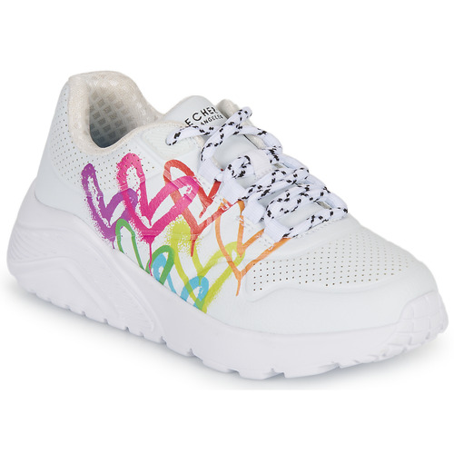 Scarpe bambini ragazza Skechers  UNO LITE  Bianco Skechers 195969528853