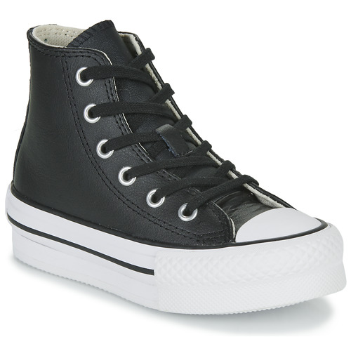 Scarpe bambini ragazzo Converse  Chuck Taylor All Star Eva Lift Leather Foundation Hi  Nero Converse 194433828185