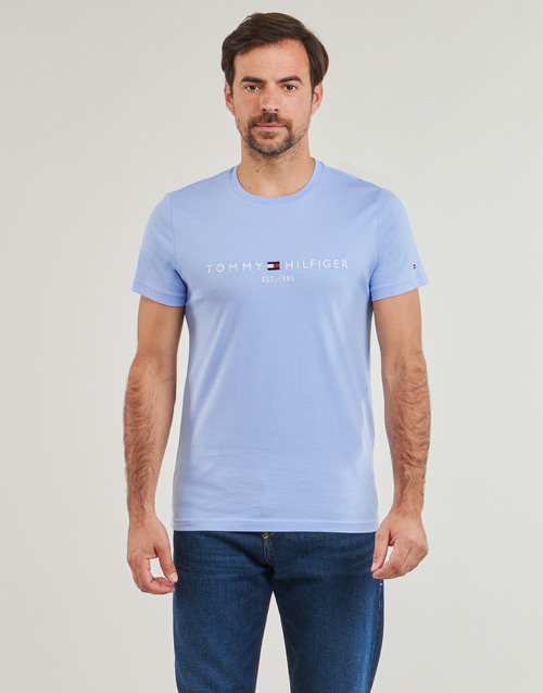 T-shirt-uomo-Tommy-Hilfiger-TOMMY-LOGO-TEE-Blu-Tommy-Hilfiger-8720642997675-1