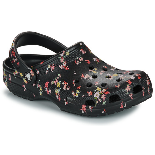 Classic Ditsy Floral Clog  Nero