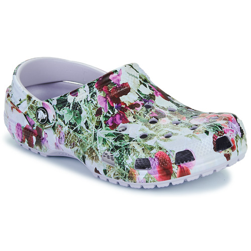 Classic Photoreal Floral Clog  Grigio