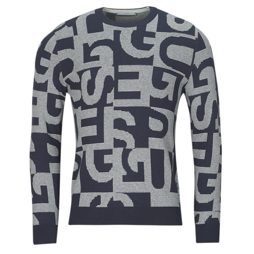 Maglione uomo Guess  DENNY CN LS ALLOVER  Multicolore Guess 7618391333077