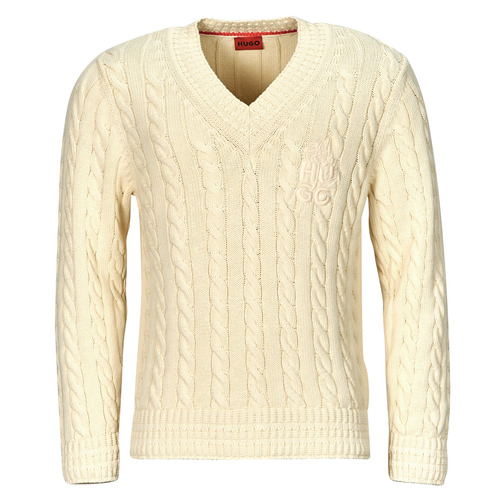 Maglione uomo HUGO  Sacoss  Beige HUGO 4063543325944