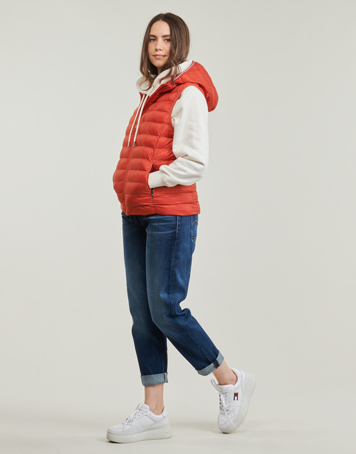 Piumino-LW-PADDED-GLOBAL-STRIPE-VEST-Rosso-2