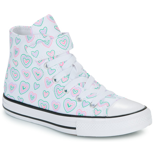 Scarpe bambini ragazza Converse  CHUCK TAYLOR ALL STAR HEARTS EASY-ON  Multicolore Converse 194434981704