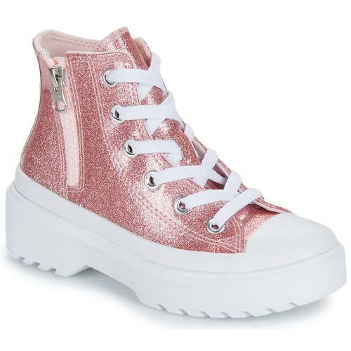 Scarpe bambini ragazza Converse  CHUCK TAYLOR ALL STAR LUGGED GLITTER  Rosa Converse 194434986457