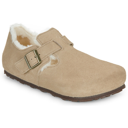 Scarpe uomo Birkenstock  London Shearling LEVE Taupe  Beige Birkenstock 4066648631101