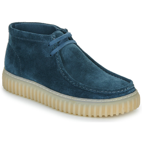 Sneakers alte uomo Clarks  Torhill Hi  Blu Clarks 5063090935282