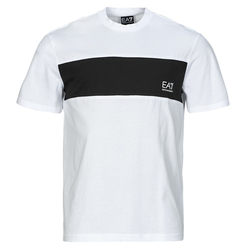 T-shirt uomo Emporio Armani EA7  ATHLETIC COLORBLOCK TSHIRT  Bianco Emporio Armani EA7 8058997388092