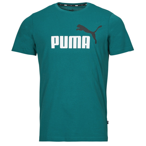 T-shirt uomo Puma  ESS+ 2 COL LOGO TEE  Blu Puma 4067981380398