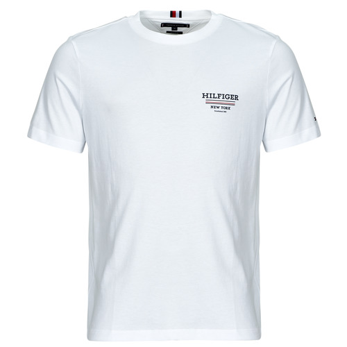 T-shirt uomo Tommy Hilfiger  HILFIGER GLOBAL STRIPE TEE  Bianco Tommy Hilfiger 8720636694627