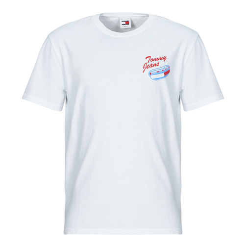 T-shirt uomo Tommy Jeans  TJM REG  FUN NOVELTY TEE  Bianco Tommy Jeans 8720636577692