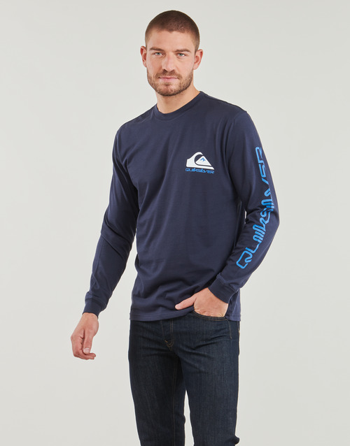 T-shirts-a-maniche-lunghe-uomo-Quiksilver-COMP-LOGO-LS-Marine-Quiksilver-3613379873624-1