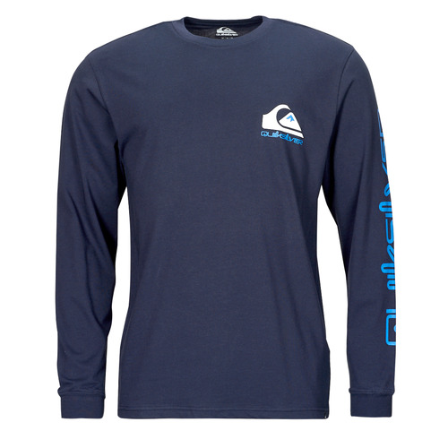 T-shirts a maniche lunghe uomo Quiksilver  COMP LOGO LS  Marine Quiksilver 3613379873624