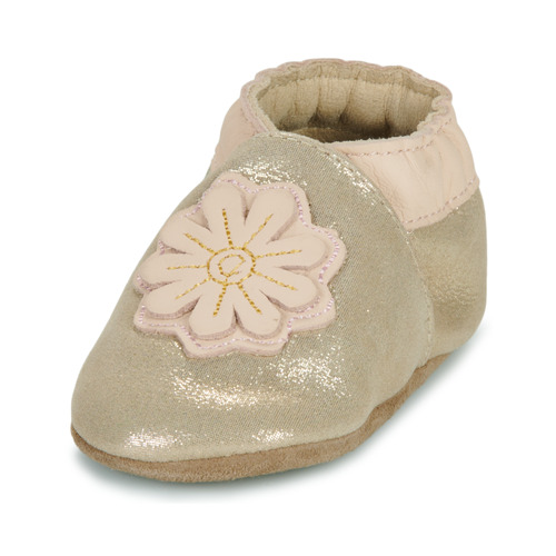 Pantofole-bambini-ragazza-Robeez-JUST-A-FLOWER-Oro-Robeez-3616432635474-2