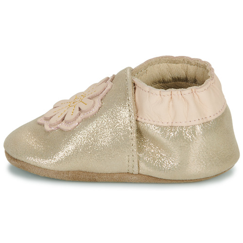 Pantofole-bambini-ragazza-Robeez-JUST-A-FLOWER-Oro-Robeez-3616432635474-3