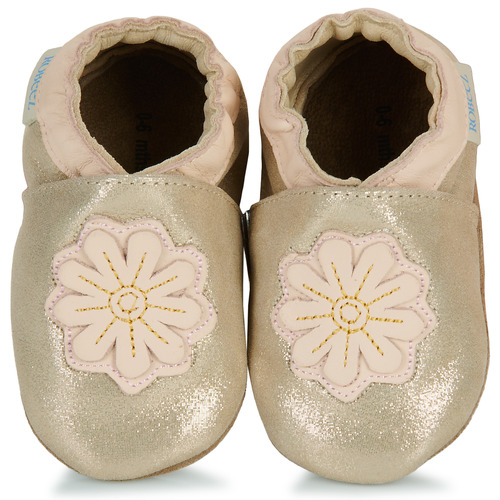 Pantofole-bambini-ragazza-Robeez-JUST-A-FLOWER-Oro-Robeez-3616432635474-5