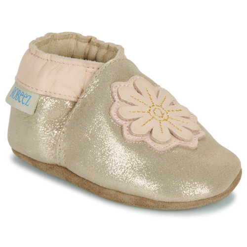 Pantofole bambini ragazza Robeez  JUST A FLOWER  Oro Robeez 3616432635474