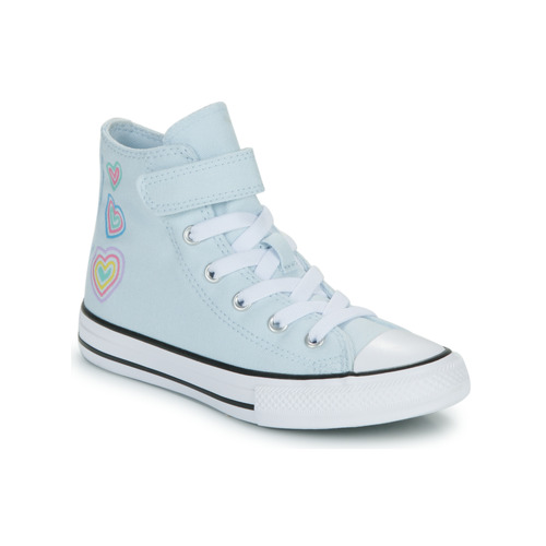 Scarpe bambini ragazza Converse  CHUCK TAYLOR ALL STAR HEART PATCH EASY-ON  Blu Converse 194434982039