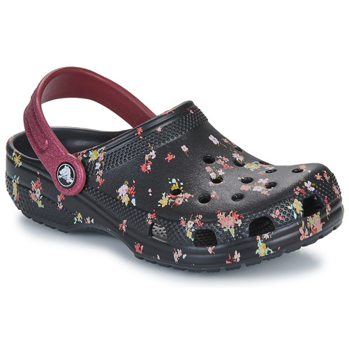 Scarpe bambini ragazza Crocs  Classic Ditsy Floral Clog K  Nero Crocs 196265775675