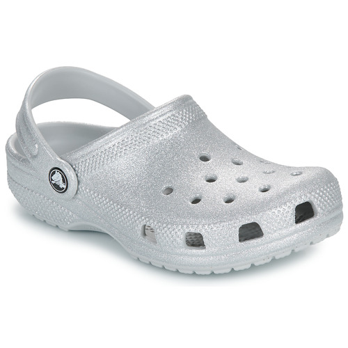 Scarpe bambini ragazza Crocs  Classic Glitter Clog K  Argento Crocs 196265551606