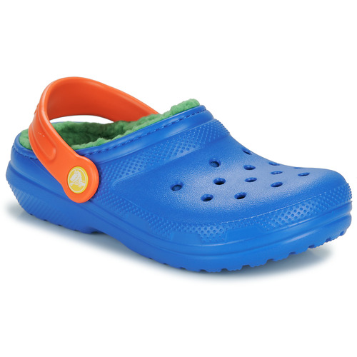 Scarpe bambini ragazza Crocs  Classic Lined Clog K  Blu Crocs 196265747405