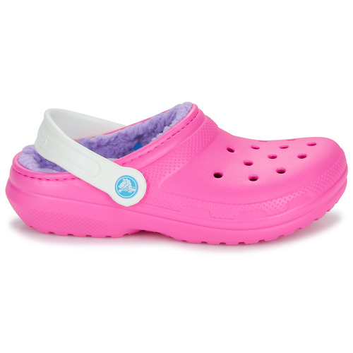 Scarpe-bambini-ragazza-Crocs-Classic-Lined-Clog-K-Rosa-Crocs-196265747498-1