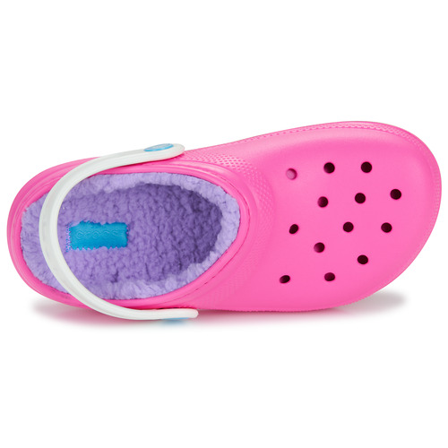 Scarpe-bambini-ragazza-Crocs-Classic-Lined-Clog-K-Rosa-Crocs-196265747498-5