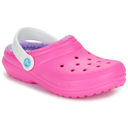 Scarpe bambini ragazza Crocs  Classic Lined Clog K  Rosa Crocs 196265747498