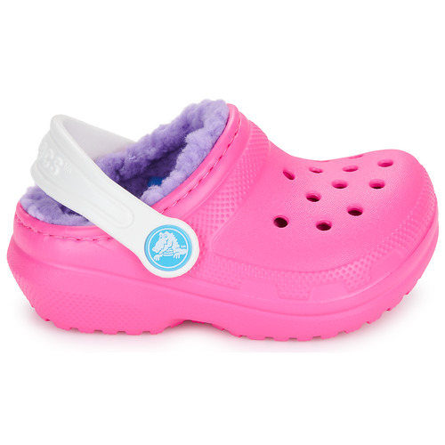 Scarpe-bambini-ragazza-Crocs-Classic-Lined-Clog-T-Rosa-Crocs-196265747320-1