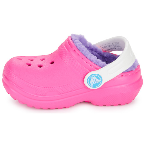 Scarpe-bambini-ragazza-Crocs-Classic-Lined-Clog-T-Rosa-Crocs-196265747320-3