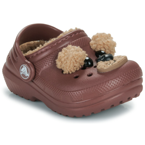 Scarpe bambini ragazza Crocs  Classic Lined IAM BrownBearCgT  Marrone Crocs 196265758777