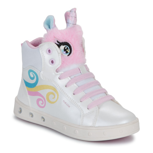 Scarpe bambini ragazza Geox  J SKYLIN GIRL  Bianco Geox 8056206896222