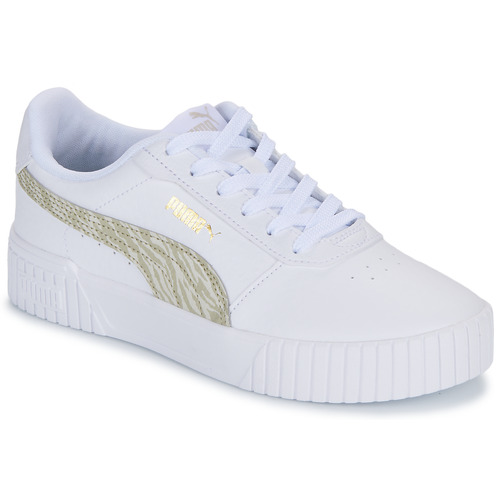 Scarpe bambini ragazza Puma  Carina 2.0 Zebra Jr  Bianco Puma 4067981563555