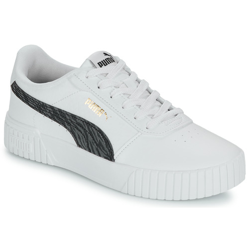 Scarpe bambini ragazza Puma  Carina 2.0 Zebra Jr  Bianco Puma 4067981563623