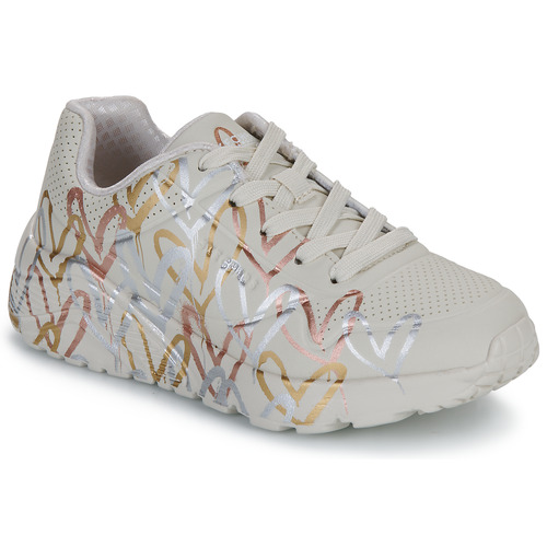 Scarpe bambini ragazza Skechers  UNO LITE  Bianco Skechers 197976471443