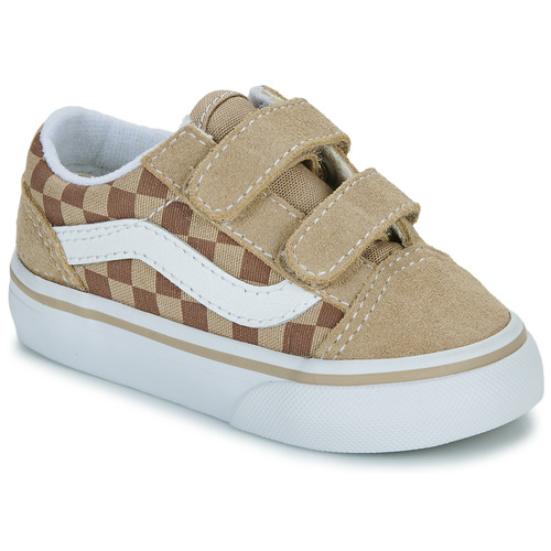 Scarpe bambini ragazza Vans  Old Skool V  Beige Vans 197065627621