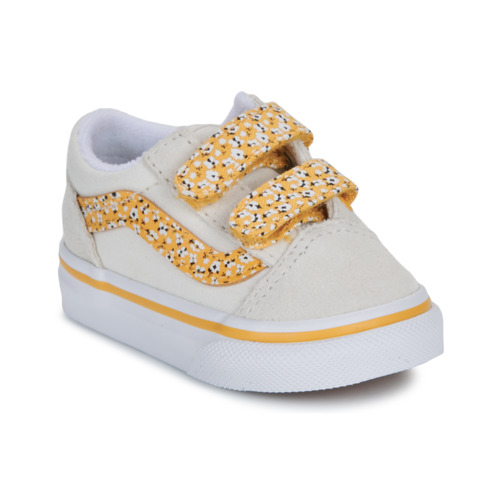 Scarpe bambini ragazza Vans  Old Skool V  Bianco Vans 197065627706