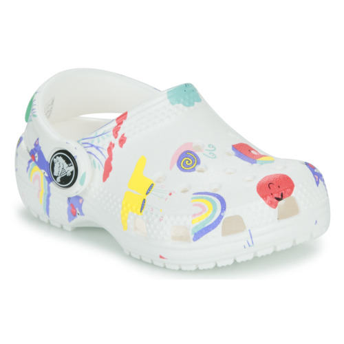 Scarpe bambini ragazzo Crocs  Classic Doodle Print Clog T  Bianco Crocs 196265775934