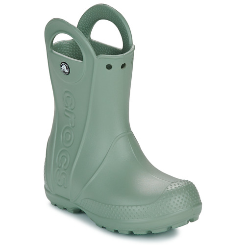 Stivali bambini ragazza Crocs  Handle It Rain Boot Kids  Kaki Crocs 196265744510