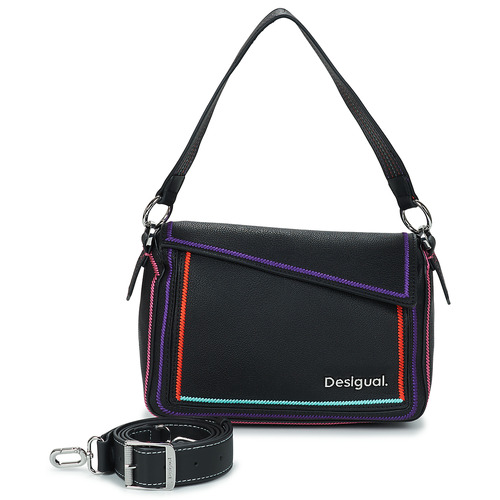 Borsa a spalla donna Desigual  BAG CLEO PHUKET MINI NO FLAP  Nero Desigual 8445110604540