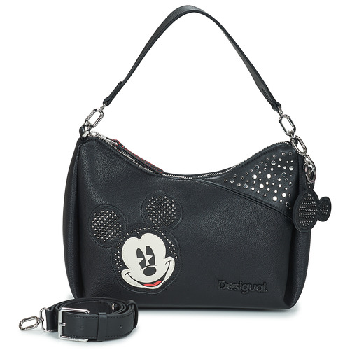 Borsa a spalla donna Desigual  BAG MICKEY STUDSTYLE BLACK MAYARI MAXI  Nero Desigual 8445110604526