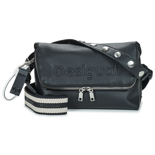 Borsa a tracolla donna Desigual  BAG HALF LOGO VENECIA 3.0 CONT  Nero Desigual 8445110604250