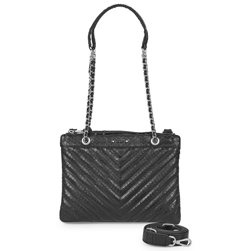 Borsa a tracolla donna Ikks  1440 REPORTER SNAKE  Nero Ikks 3605433167022