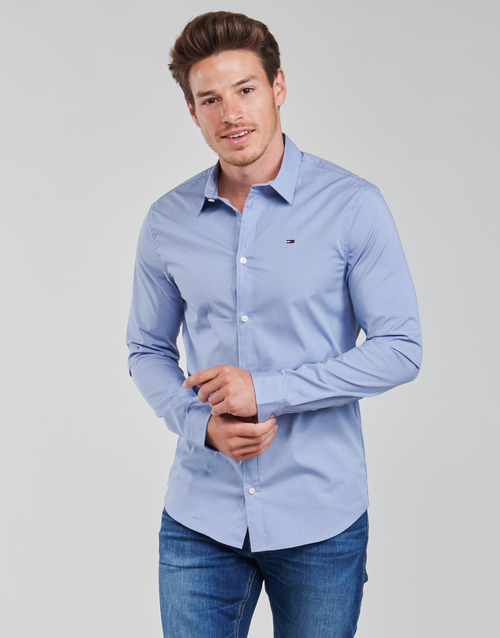 Camicia-a-maniche-lunghe-uomo-Tommy-Jeans-TJM-ORIGINAL-STRETCH-SHIRT-Blu-Tommy-Jeans-8719701014200-1