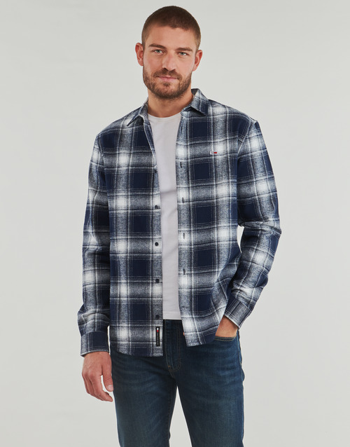 Camicia-a-maniche-lunghe-uomo-Tommy-Jeans-TJM-REG-CHECK-FLANNEL-SHIRT-EXT-Marine-Tommy-Jeans-8720637268551-1